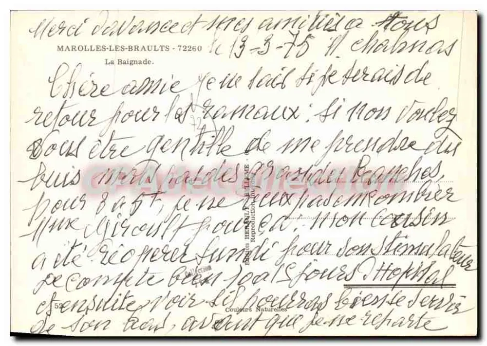 परिवार के साथ तैराकी — मारोल्स-लेस-ब्रॉल्ट — हेन्री एल. & एल. के संस्करण - 52 - पीछे