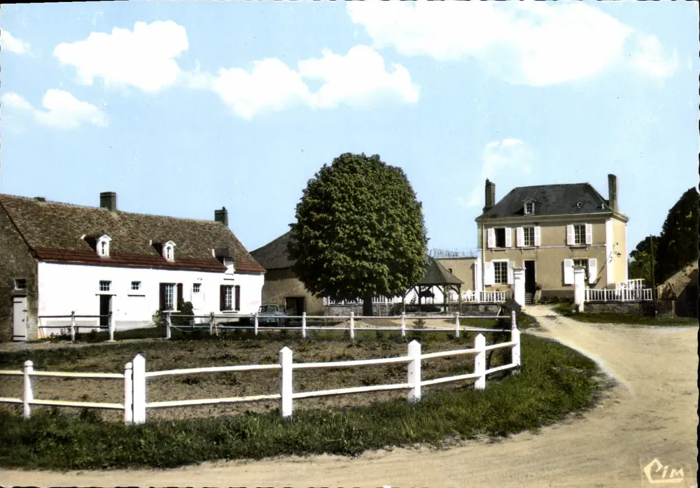 Yvré-le-Polin — Ansicht des Schlosses und Gebäude — Druckerei 'CIM' (72) - Vorderseite
