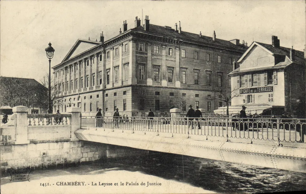 Chambéry - Die Leyse und das Gerichtsgebäude — Verlag Reynaldo, Nr. 1451 - Vorderseite