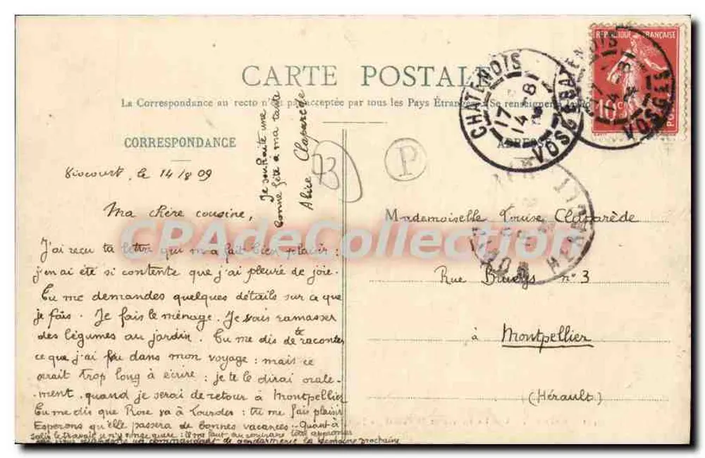 Chambéry - Die Leyse und das Gerichtsgebäude — Verlag Reynaldo, Nr. 1451 - Rückseite