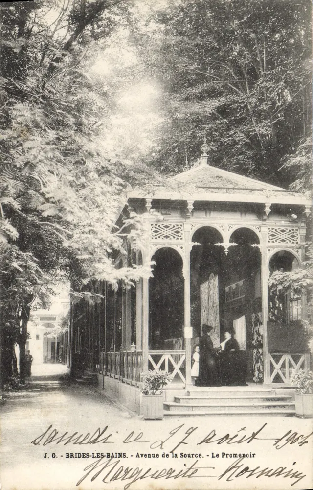 Brides-les-Bains - Avenue de la Source - Le Promenoir — Verlag J.G. - Vorderseite