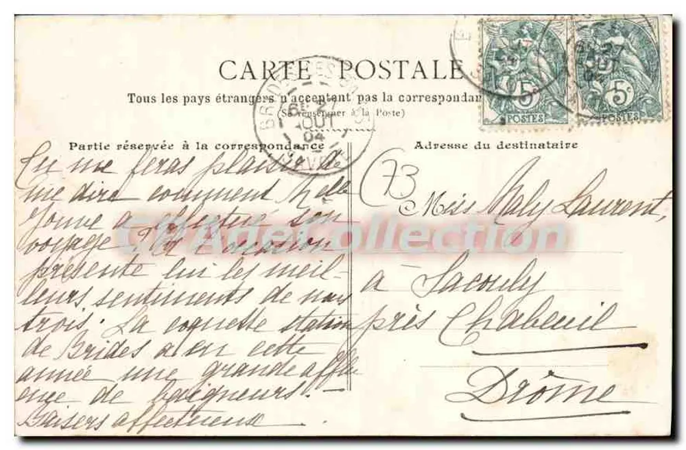 Brides-les-Bains - Avenue de la Source - Le Promenoir — Verlag J.G. - Rückseite