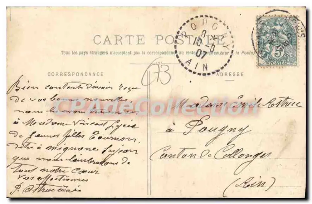 BRIDES-les-BAINS (Savoie) - Promenoir de la Source - Antike Ansichtskarte Nr. 1011 - Rückseite