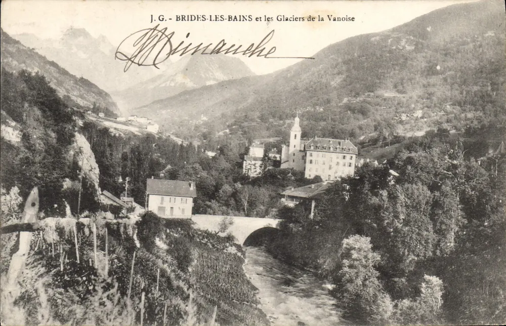 Brides-les-Bains und die Gletscher der Vanoise — J.G. Mininauche - Vorderseite