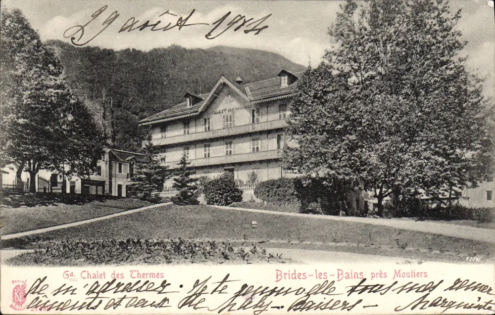 Chalet der Thermalquellen — Brides-les-Bains nahe Moutiers — Verlag Paris 21257 - Vorderseite