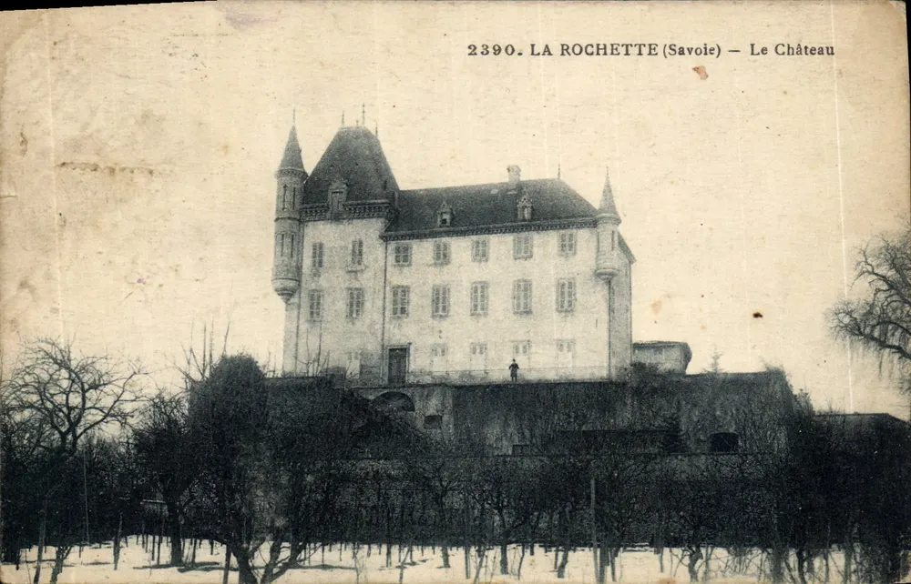 La Rochette (Savoie) — O Castelo — Fotografia Gravel-Chambry, n°2390 - Frente