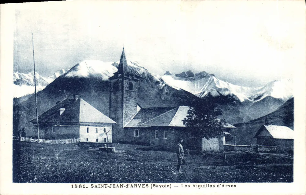 Saint-Jean-d'Arves (Savoie) — Les Aiguilles d'Arves — Photographie Grindel, Chambéry - Vorderseite