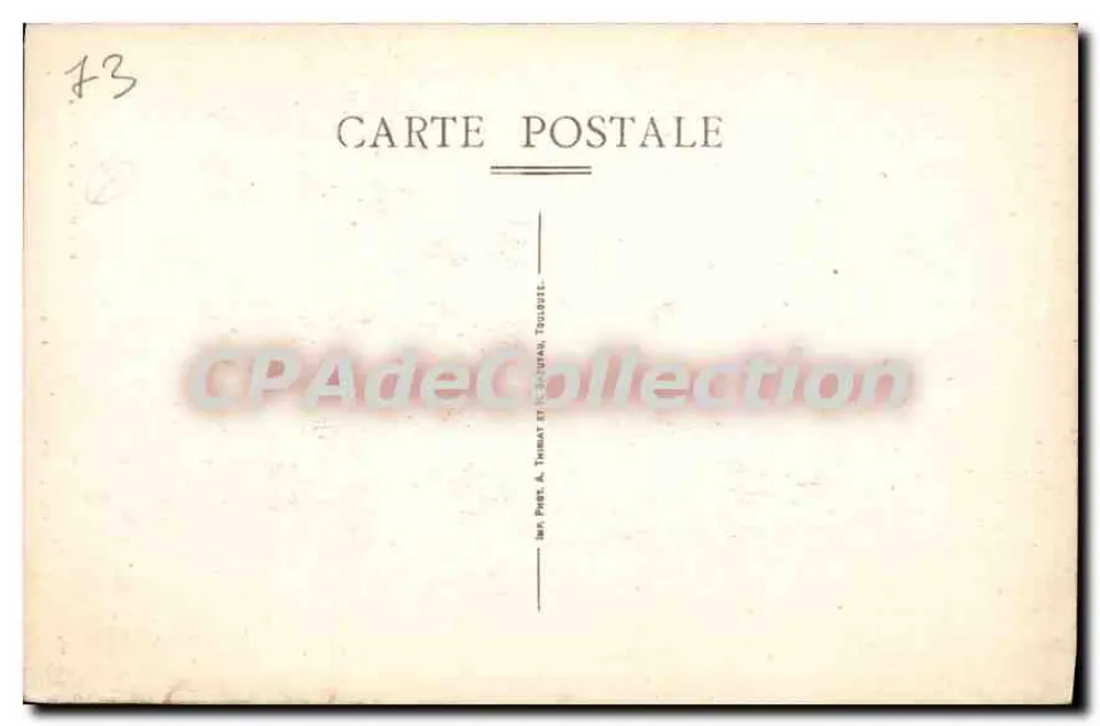 Moutiers — Der Fluss Isère und das ehemalige Bistum — Edition A. Thibayat, Toulouse - Rückseite