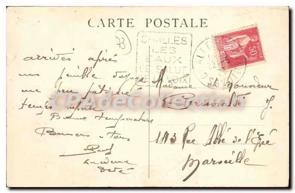 Challes-les-Eaux (Savoie) — Establecimiento Termal - Reverso