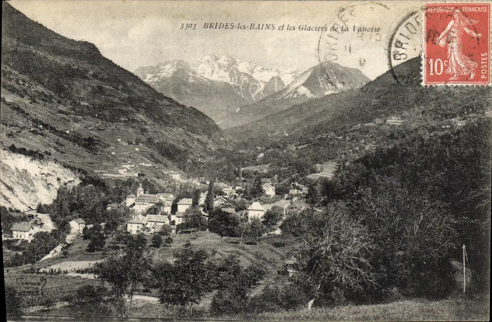 Brides-les-Bains und die Glaciers de la Vanoise — 3303 — Verleger W. WRAAT - Vorderseite