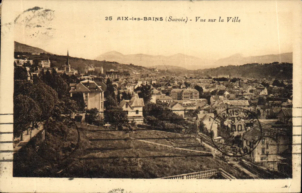 AIX-les-BAINS (Savoie) - Ansicht der Stadt — unbekannter Verleger, Nr. 25 - Vorderseite