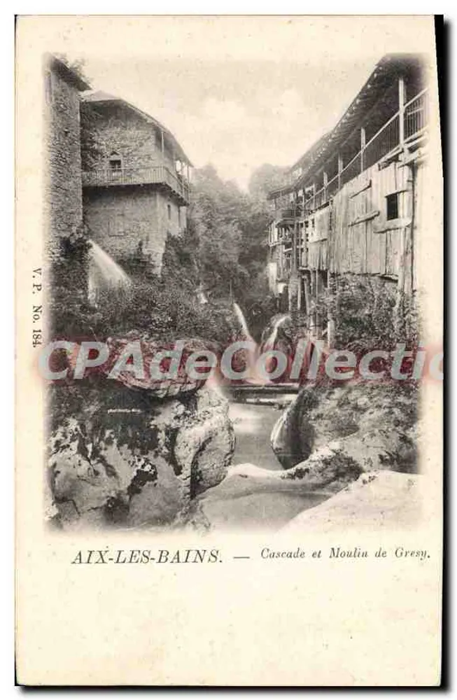 Aix-les-Bains — Cachoeira e Moinho de Grespy — V.P. No. 184 - Frente