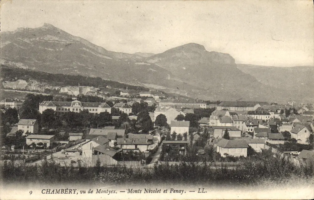 Chambéry, Ansicht von Montyex — Monts Nivolet und Penay — LL. - Vorderseite