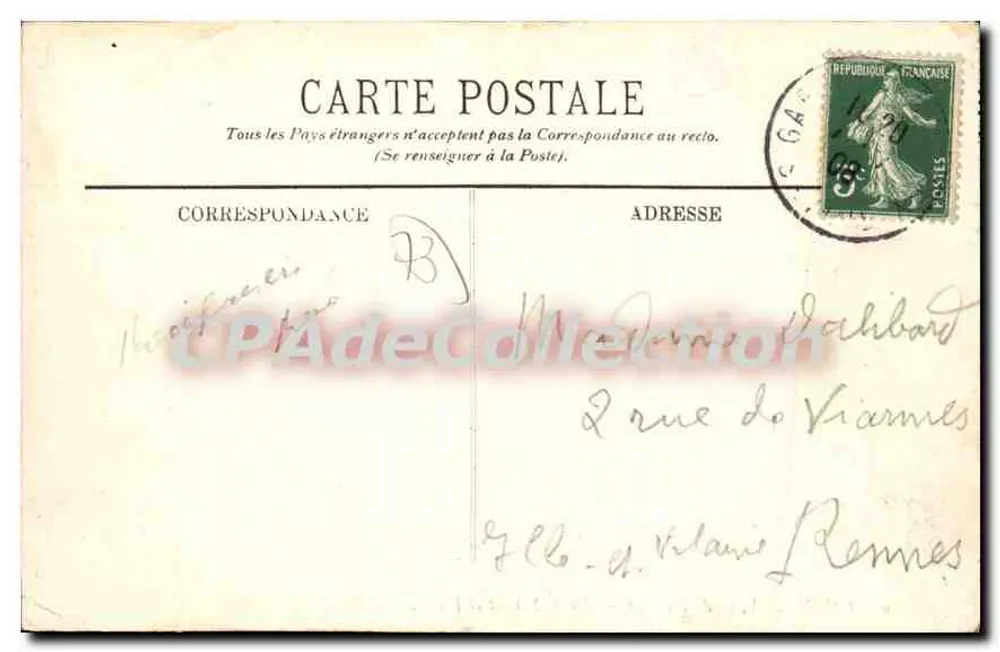 Chambéry, Ansicht von Montyex — Monts Nivolet und Penay — LL. - Rückseite