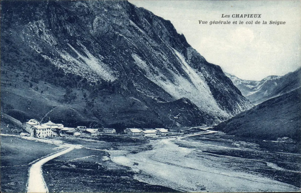 Les CHAPIEUX — Allgemeine Ansicht und der Col de la Seigne — Verlag nicht sichtbar - Vorderseite