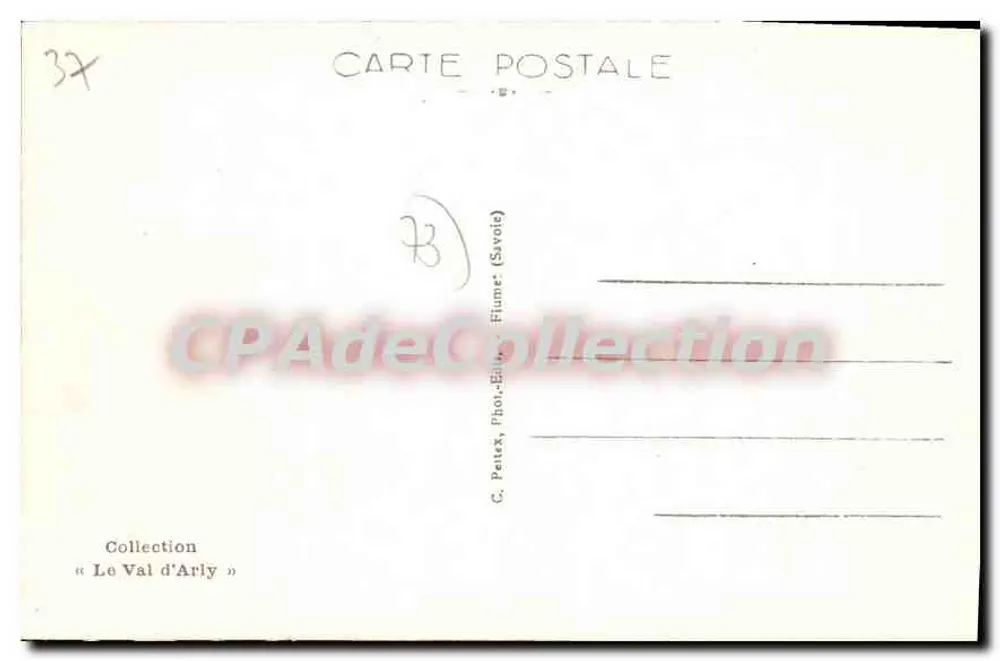Notre-Dame-de-Bellecombe — Sommerstation — C. Petex, Flume (Savoie) - Rückseite