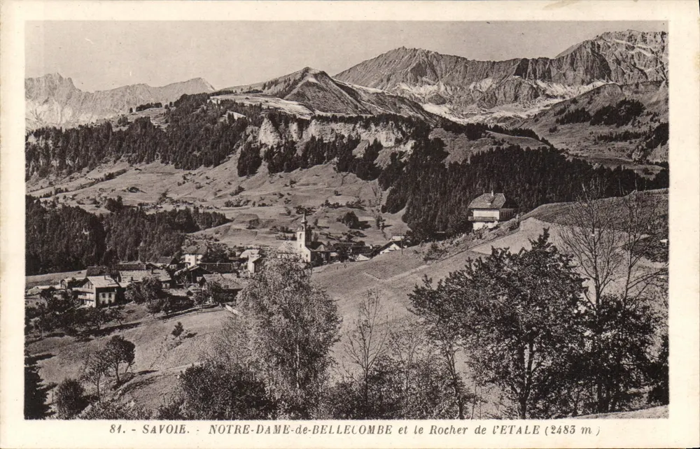 Notre-Dame-de-Bellecombe und der Rocher d'Étale (2483 m) — Savoie — n°84 - Vorderseite