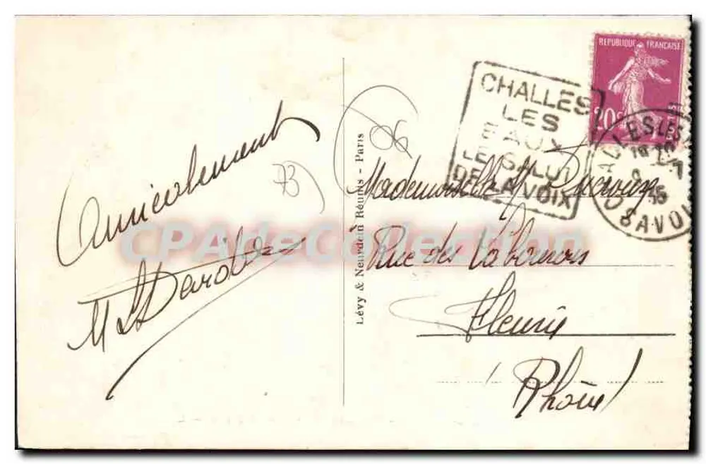 Challes-les-Eaux — Vista generale e il Mont Granier — LL - Verso