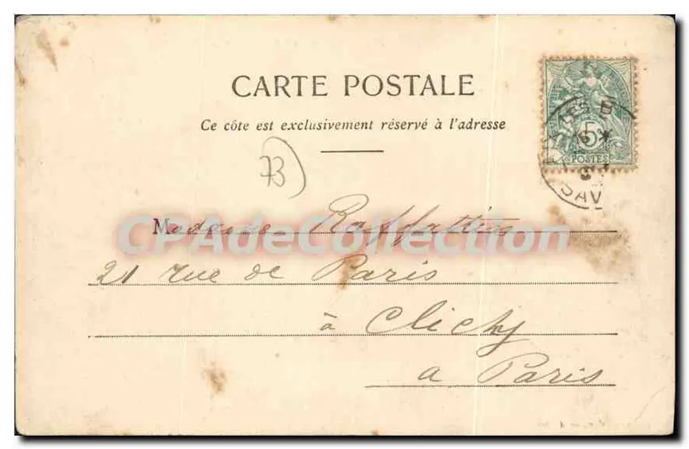 Chambéry - Platz und Denkmal des Centennaires — Verlag E. Baudrand - 468 - Rückseite