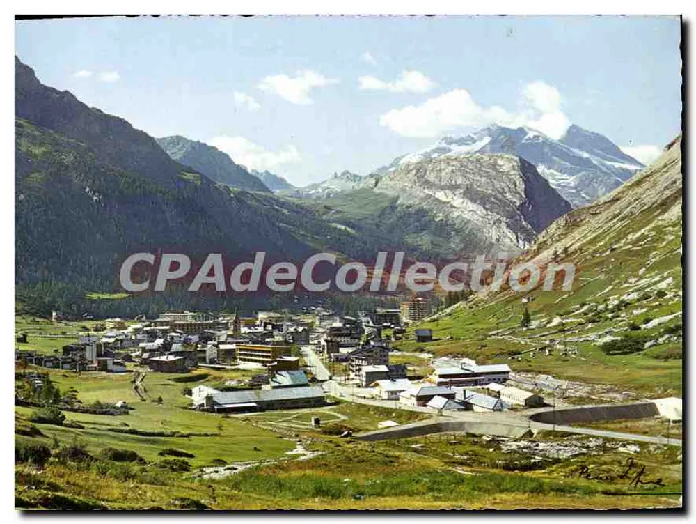 Val d'Isère — Allgemeiner Blick, Mont Pourri im Hintergrund — Clichés Peau d'Ano - Vorderseite