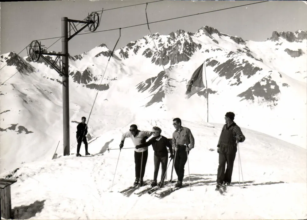 Skifahren in Saint-François-Lonchamp — Die Piste des Roc Noir — Edition von ART « MAURIENNE » - Vorderseite