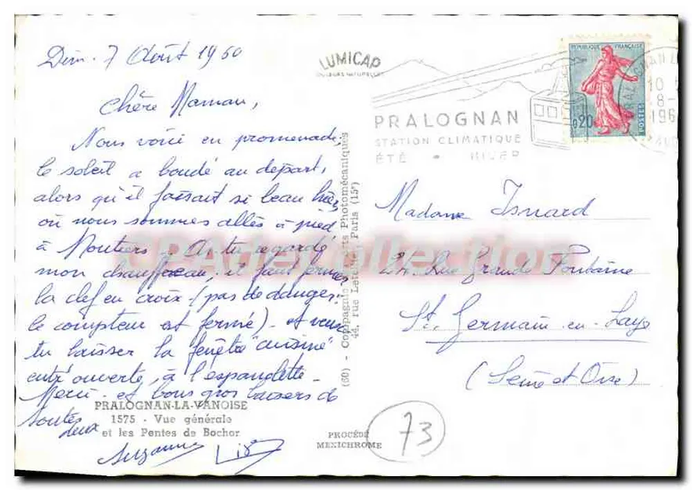 Pralognan-la-Vanoise — Allgemeine Ansicht und die Hänge von Bochor — Lumicab - Rückseite