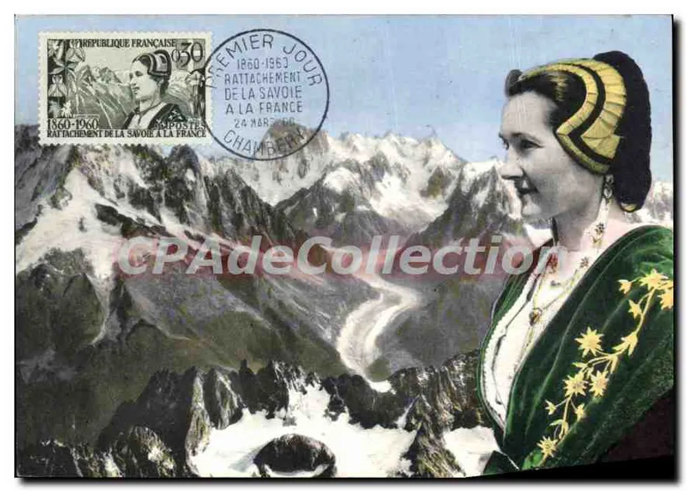 Anschluss der Savoyen an Frankreich — 1860-1960 — Héliocolor "CIM" - Vorderseite