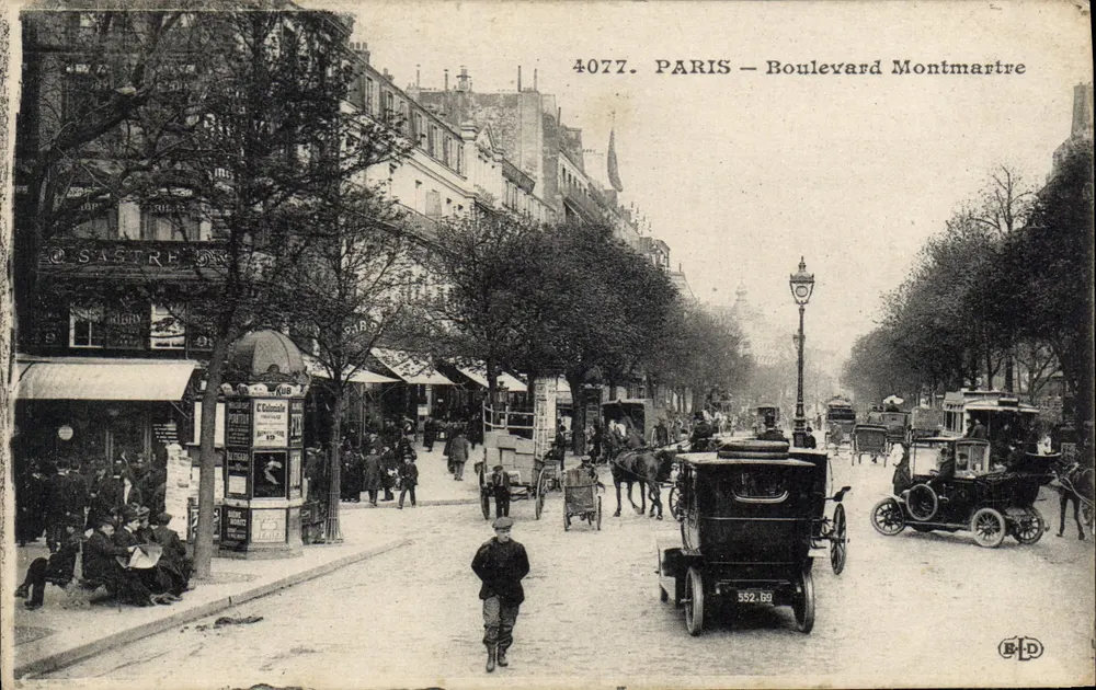 Paris — Boulevard Montmartre — Editor B.D. n°4077 - Frente