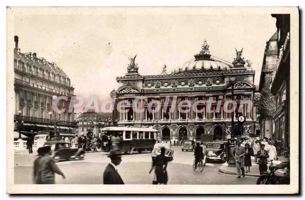 Ópera e a Praça — Paris — Edições Phototypy, 65 bis, r. Vergtland, Paris (7e) - Frente