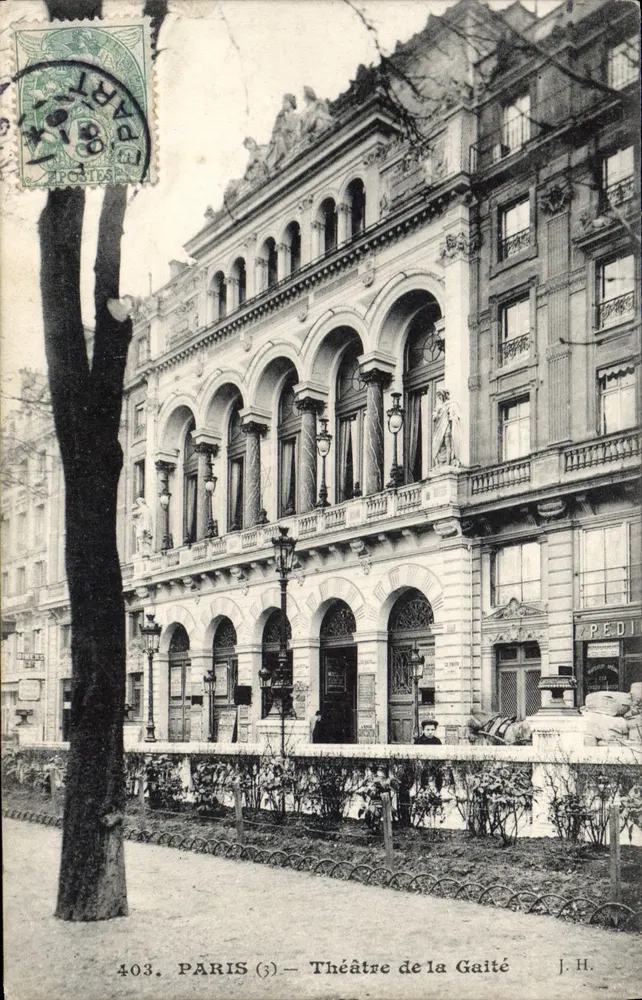 Paryż (3) — Teatr Gaité — J.H. nr 403 - Awers