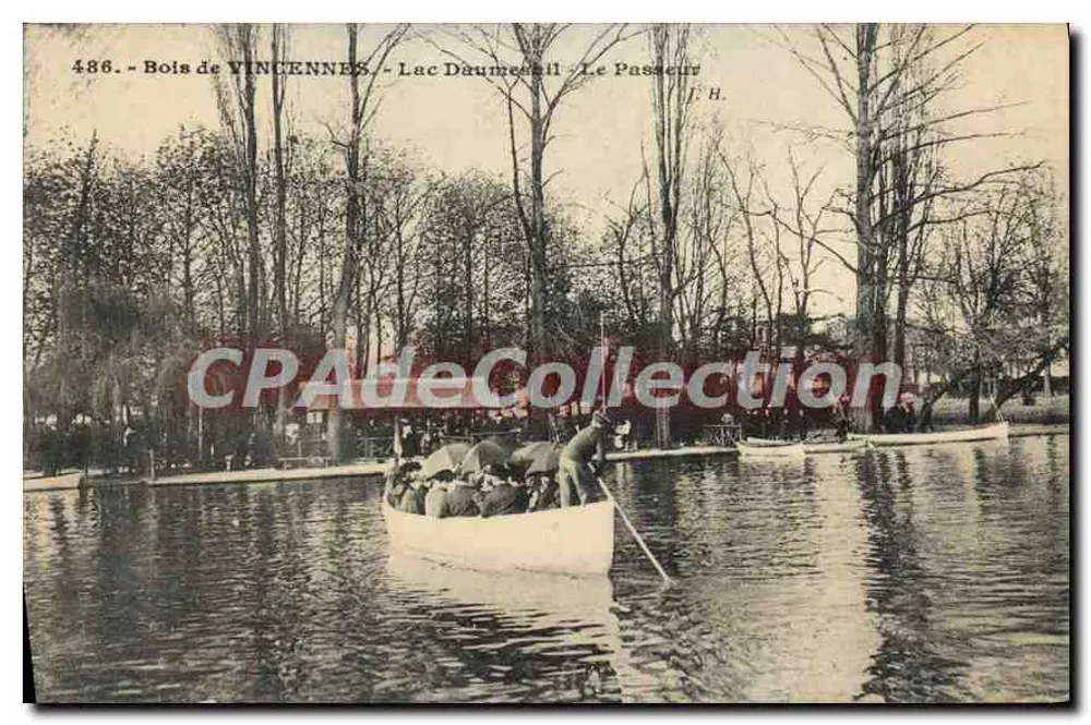 Bois de VINCENNES - Lago Daumesnil - El Paseador - Anverso