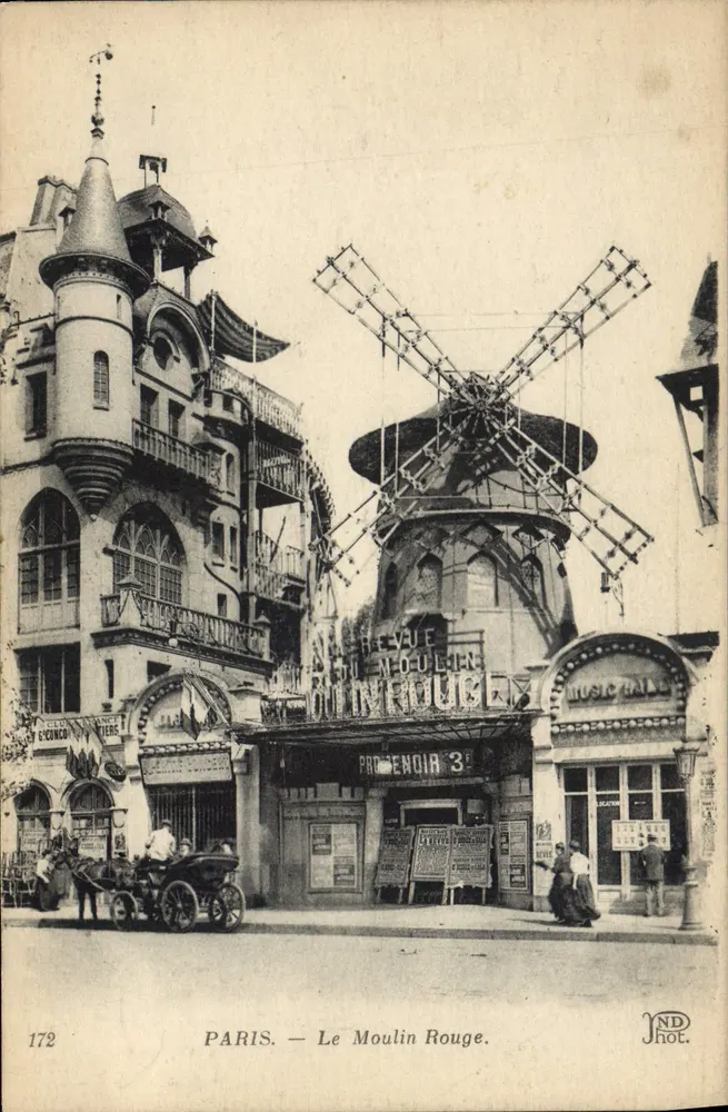 Paris — Le Moulin Rouge — BVL Phot. Neubehir & Cie, No. 172 - Front