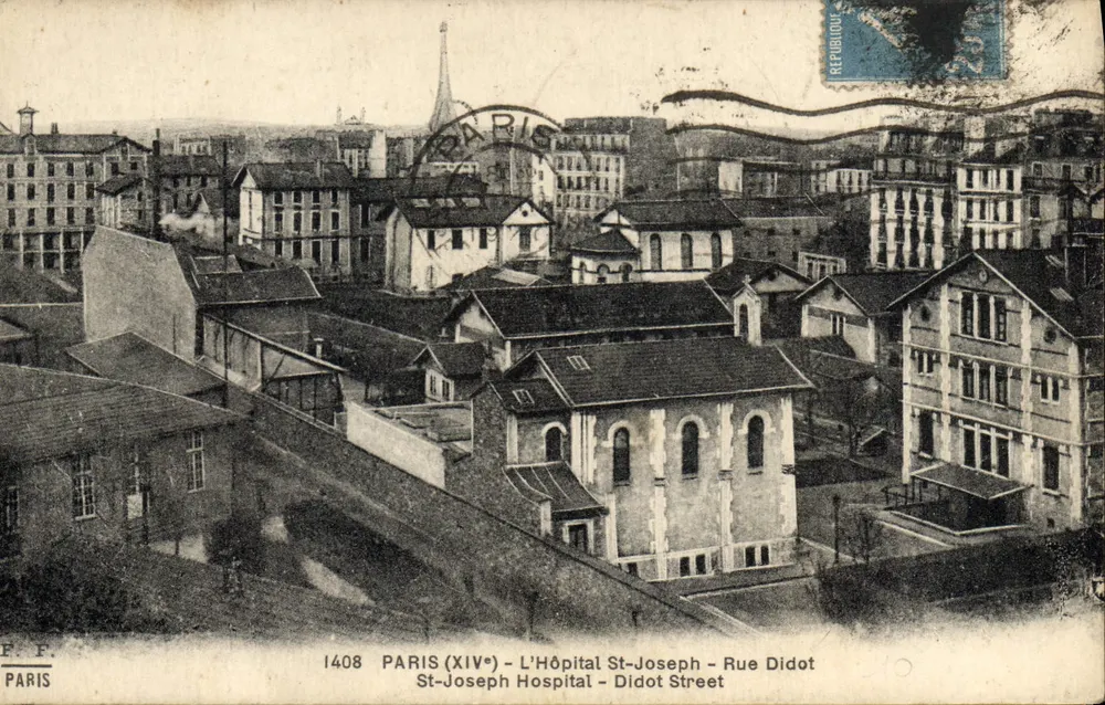 Paris (XIVe) - Krankenhaus St-Joseph - Rue Didot — F.F. Paris, n°1408 - Vorderseite