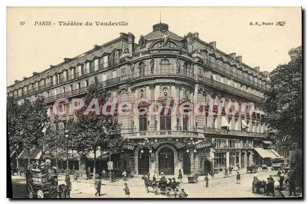 Paris - Théâtre du Vaudeville — B. F. Paris, n° 99 - Vorderseite