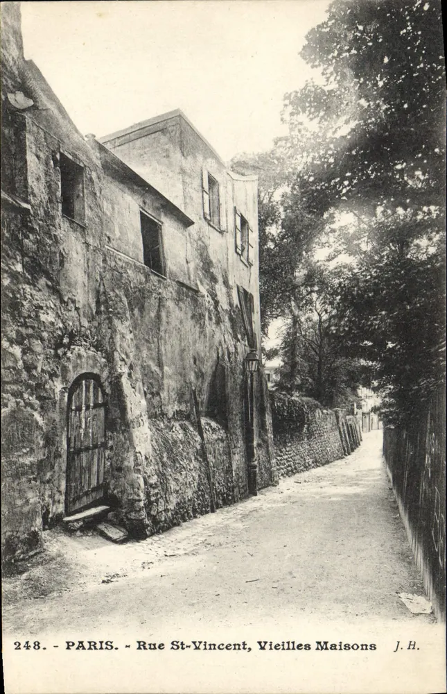 Paris - Rue St-Vincent, Velhas Casas — J.H. n°248 - Frente