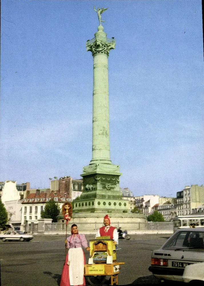 Paris - Praça da Bastilha — monumento da Liberdade — Éditions de l'Orangerie - Frente