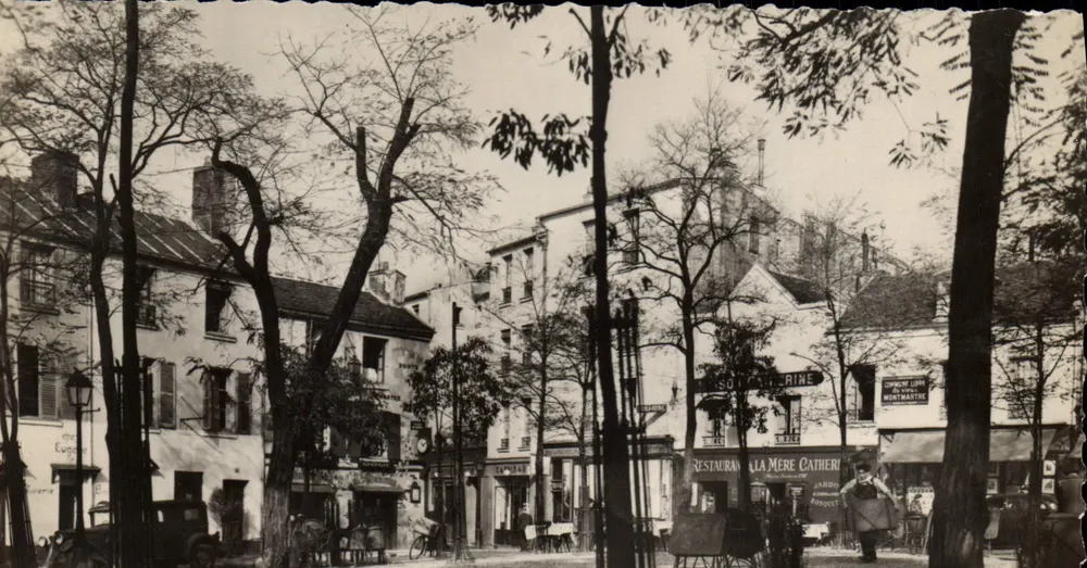Alt-Montmartre — Place du Tertre — André LECONTE, Paris - Vorderseite