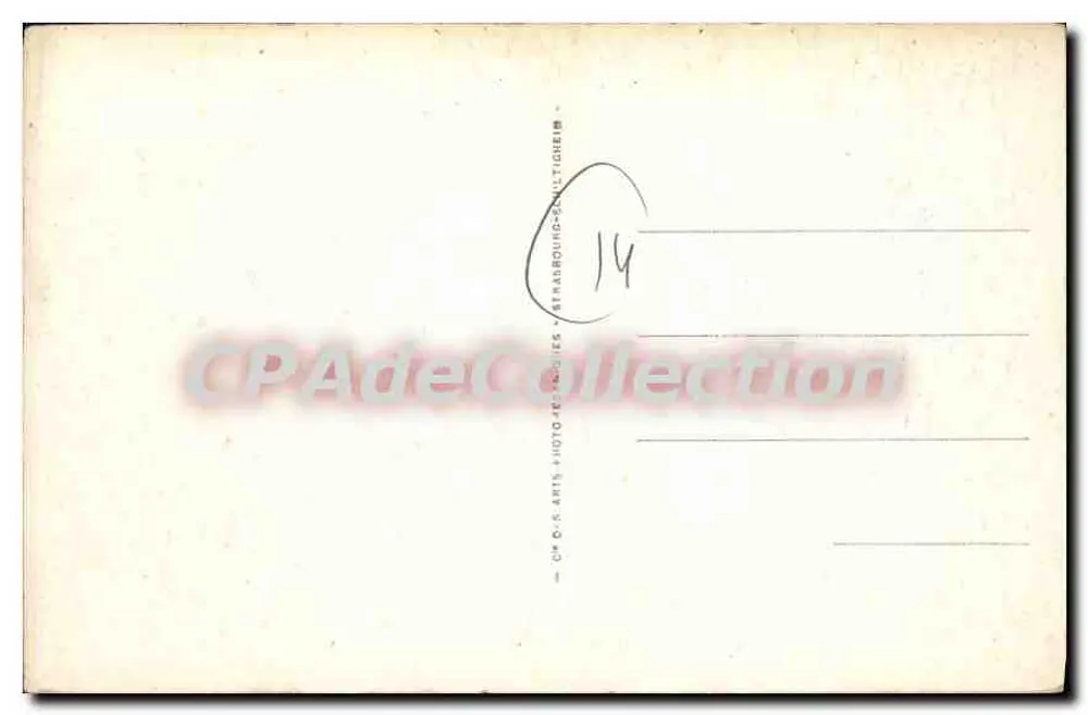Houlgate — A moinha Landry — Bilhete postal antigo de Coleção - Verso