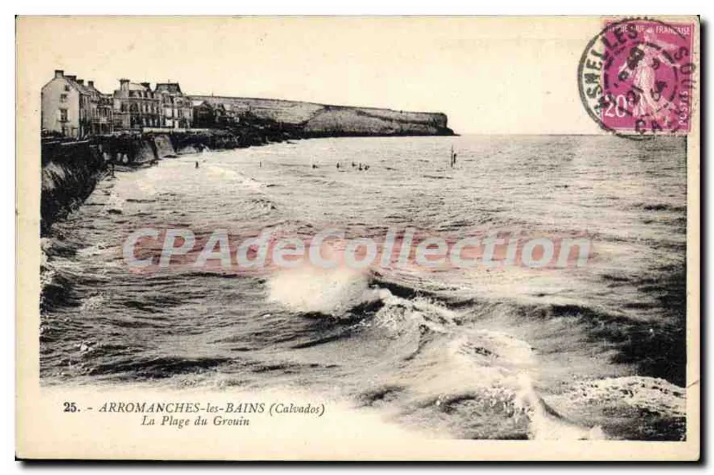 Arromanches-les-Bains (Calvados) — Die Grouin-Strand — G. Arinud, Verleger, Av. de la Clore - Nantes, n°25 - Vorderseite