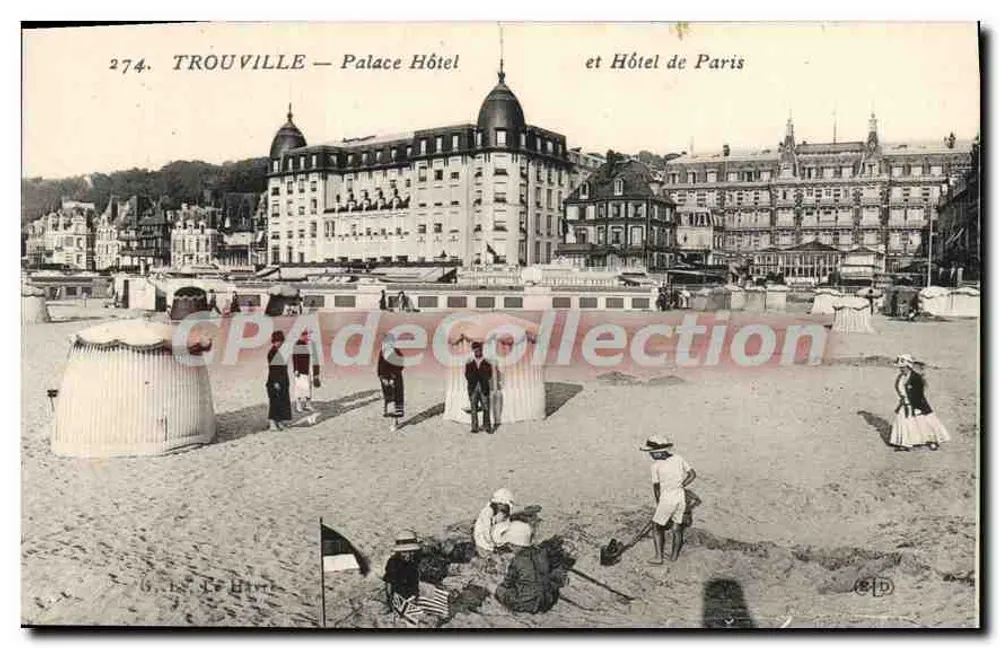 Trouville — Palace Hotel und Hotel de Paris — Verlag CPADeCollection, Nr. 274 - Vorderseite