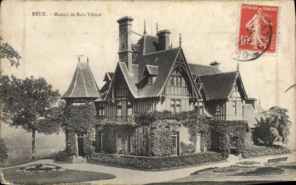 ReuX - Mansão de Bois Villard — cliché Ozanne, fotog. lib. à Poulflevêque - Frente