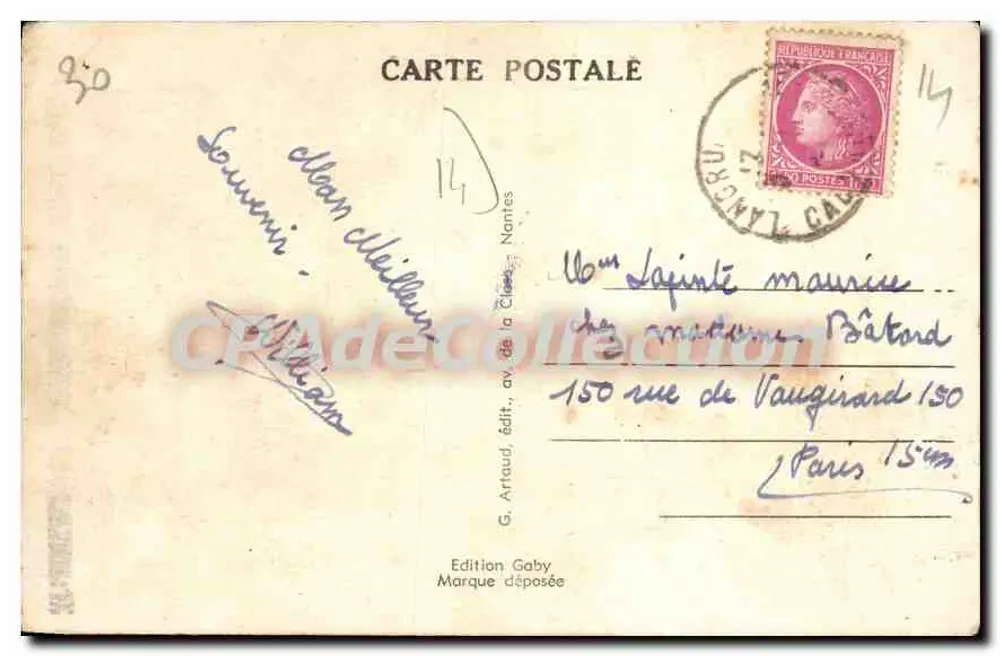 Langrune-sur-Mer (Calvados) — Strandspiele — Edition Gaby - Rückseite