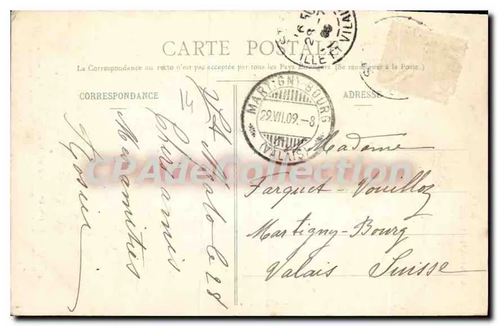 Coiffes d'hier - Lisieux - A Normandia - A Bilhete postal antigo Paris - Verso
