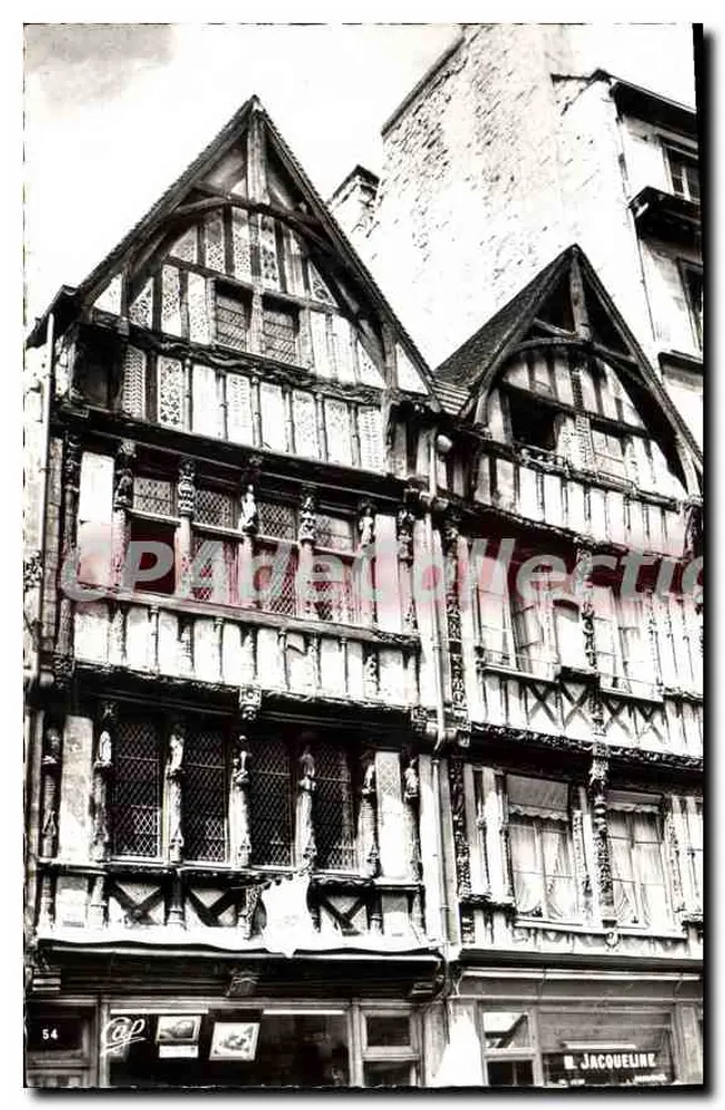 Caen - Velha Casa na Rue Saint-Pierre — editor M. Jacquelin, n° 54 - Frente