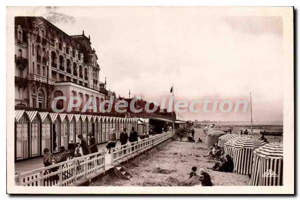 Cabourg — Grand Hôtel e Praia — editor Real-Photo C. A. P. Strasbourg, n° 437 - Frente