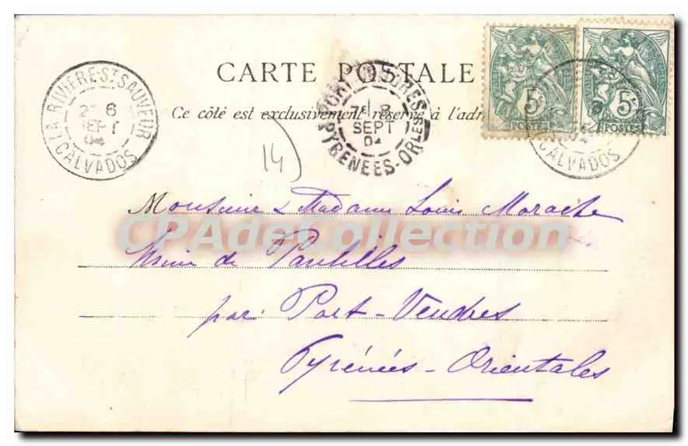 Honfleur — Sobre o Bassin — Editor: La Normandie, n° 2672 - Verso