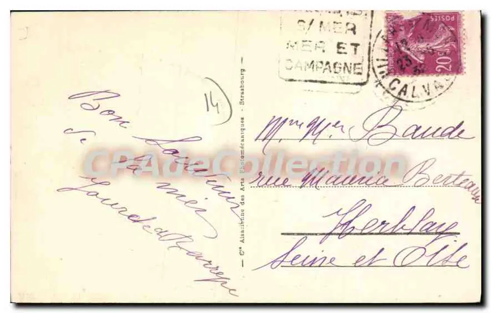 Villers-sur-Mer — A Praia — CPAdeCollection - Verso