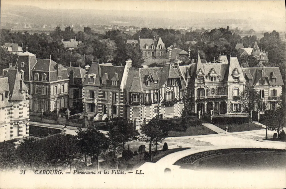 Cabourg — Panorama en de Villas — LL. - Voorkant