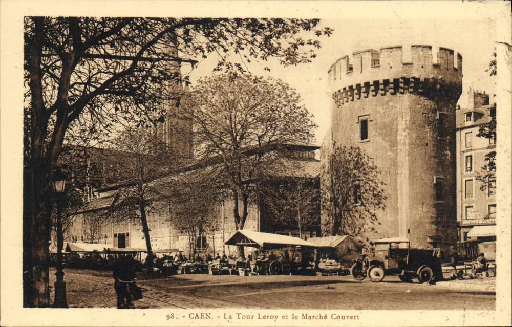 Caen - A Torre Leroy e o Mercado Coberto — editor não identificado, n° de série 98 - Frente