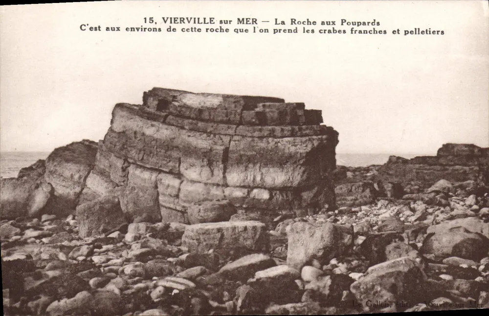 VIERVILLE-sur-MER — A Roche aux Poupards — Gallot, editores - Frente